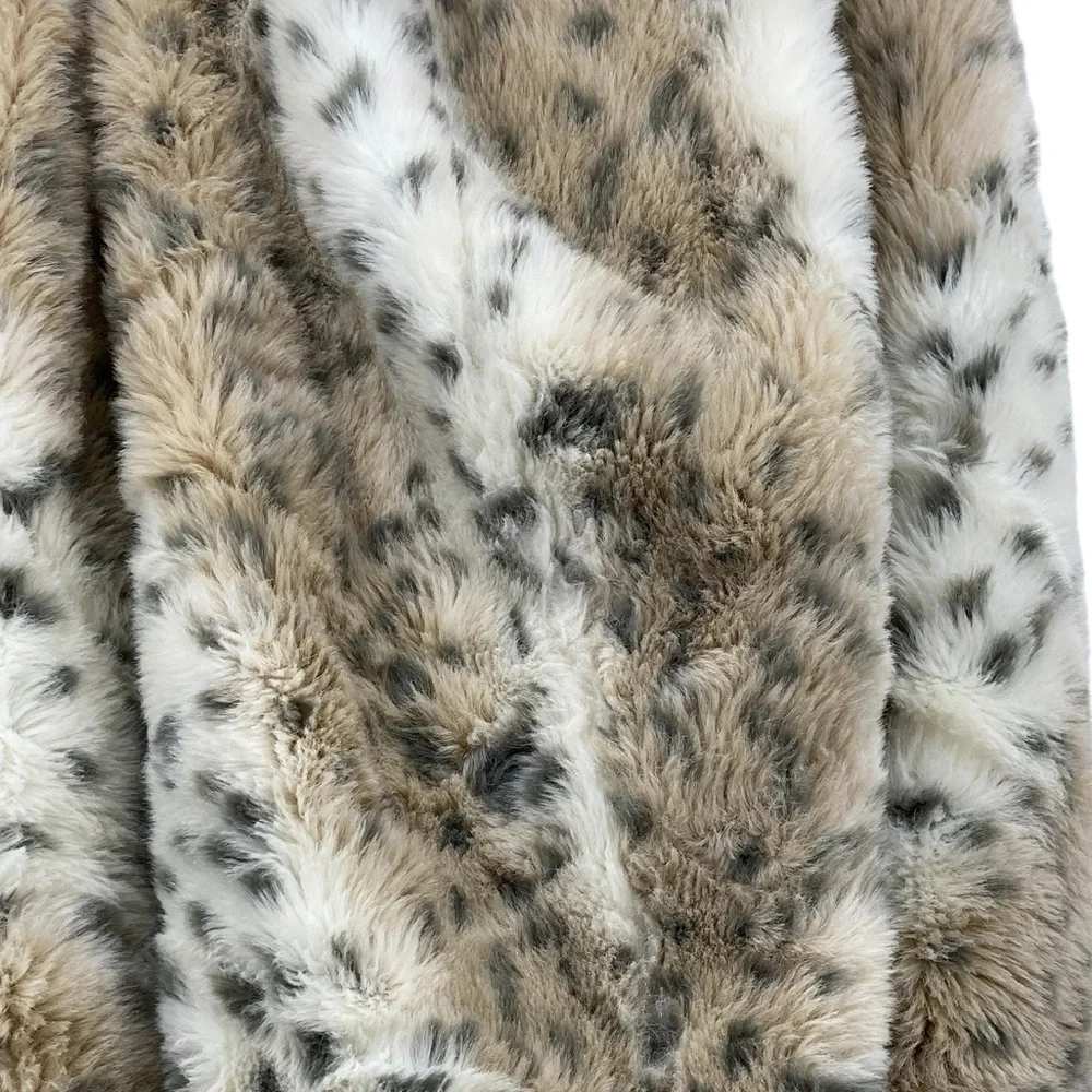 💕SALE💕 Pottery Barn Teen Fur Leopard Print Beanbag Cover - Picture 6 of 8